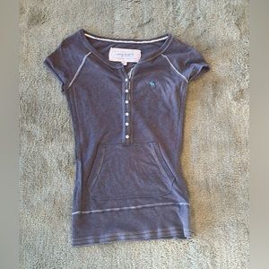 Brown Abercrombie shirt with pockets